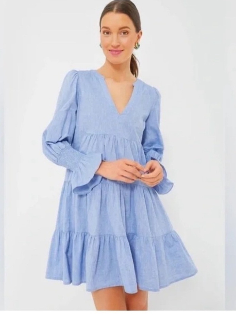 Tuckernuck Pomander Place Kenzie Dress Blue Chambray
